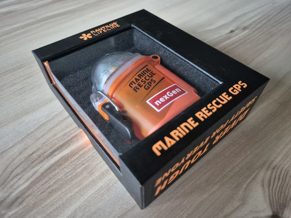 Nautilus LifeLine Marine Rescue GPS emergency locator for scuba divers