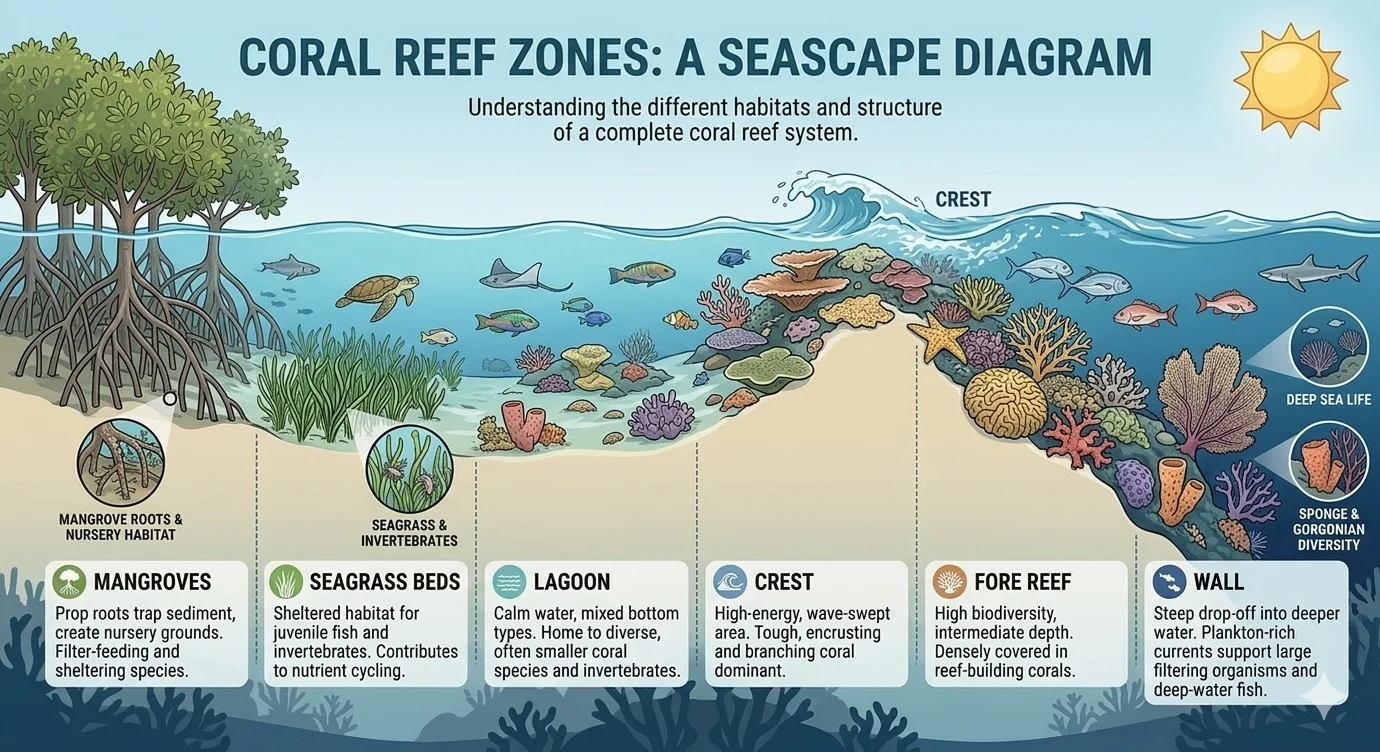 coral reef zones